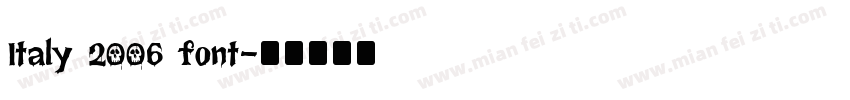 Italy 2006 font字体转换